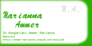 marianna ammer business card